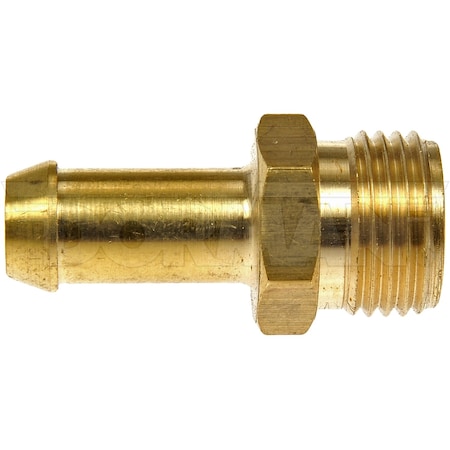 Dorman Inverted Flare Male Connector Barbed End 18 MNPT Thread Size 122 Length Brass 785-412D